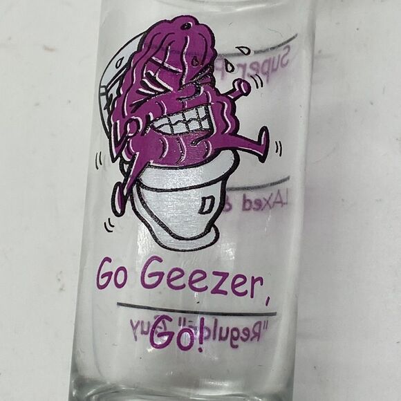 Vintage Shot Glass Go Geezer Novelty Bar Accessory - Picture 4 of 6